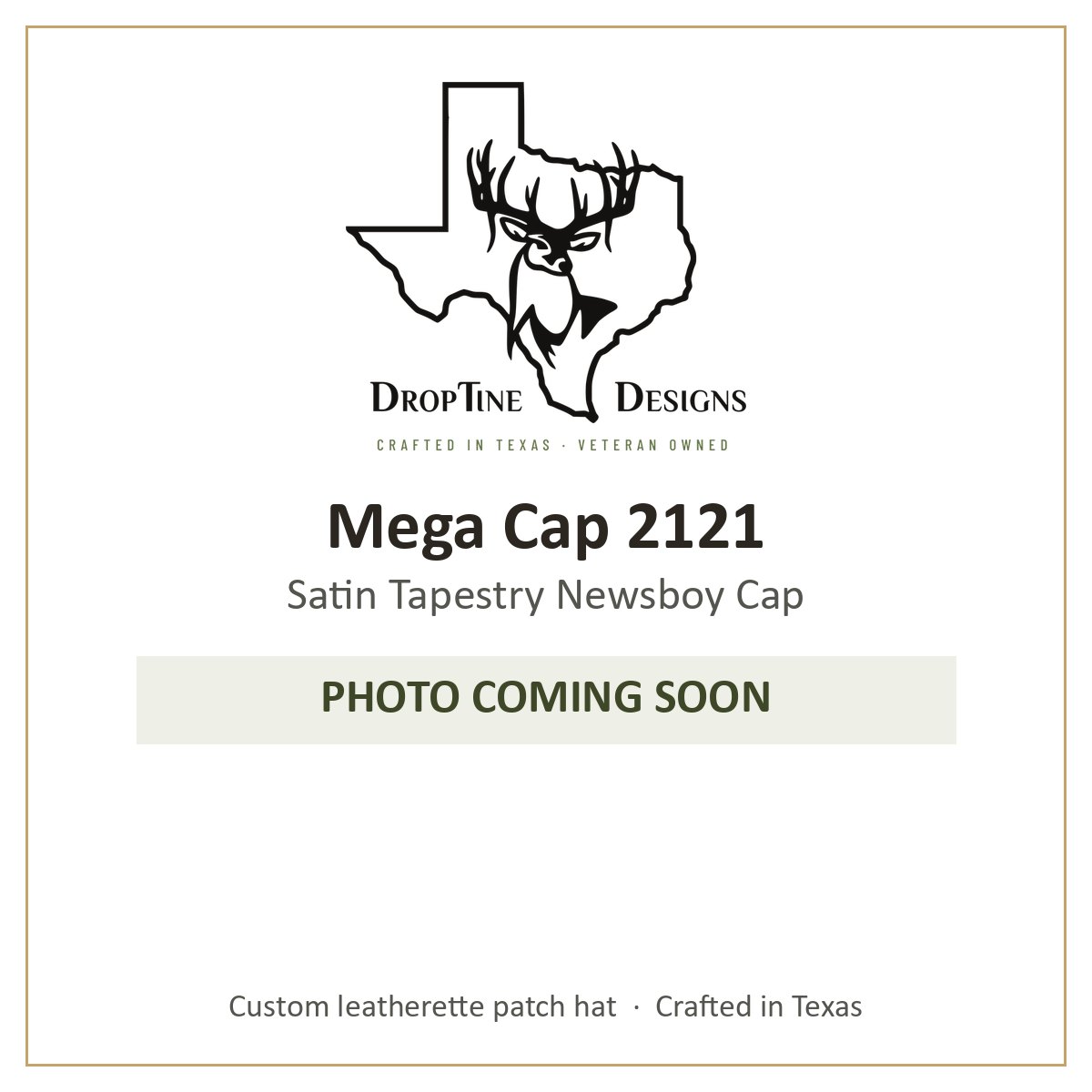 Photo coming soon: Mega Cap 2121 Satin Tapestry Newsboy Cap
