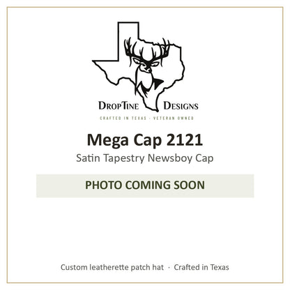Photo coming soon: Mega Cap 2121 Satin Tapestry Newsboy Cap