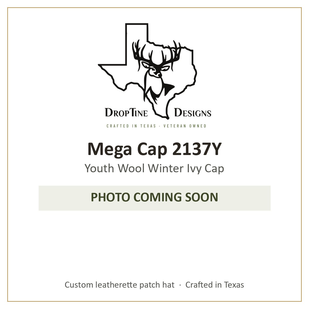 Photo coming soon: Mega Cap 2137Y Youth Wool Winter Ivy Cap
