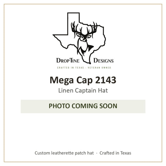 Photo coming soon: Mega Cap 2143 Linen Captain Hat