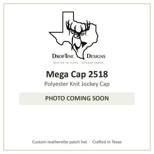 Photo coming soon: Mega Cap 2518 Polyester Knit Jockey Cap