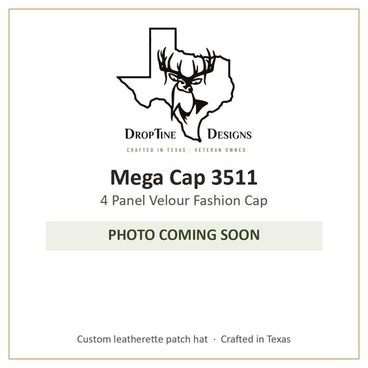 Photo coming soon: Mega Cap 3511 4 Panel Velour Fashion Cap