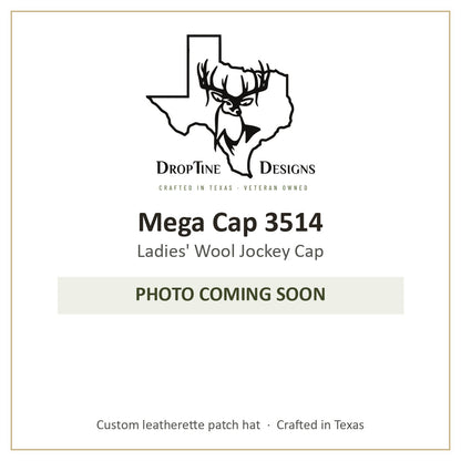 Photo coming soon: Mega Cap 3514 Ladies' Wool Jockey Cap