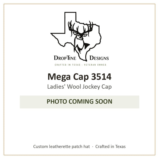 Photo coming soon: Mega Cap 3514 Ladies' Wool Jockey Cap