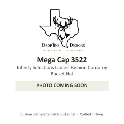 Photo coming soon: Mega Cap 3522 Infinity Selections Ladies' Fashion Corduroy Bucket Hat