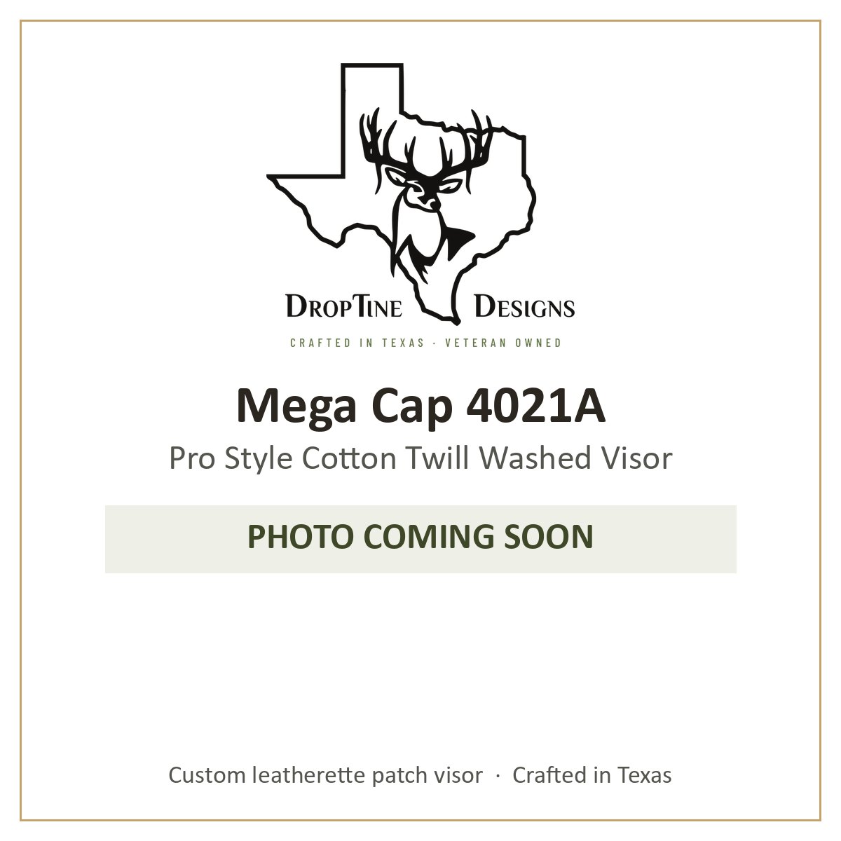 Photo coming soon: Mega Cap 4021A Pro Style Cotton Twill Washed Visor