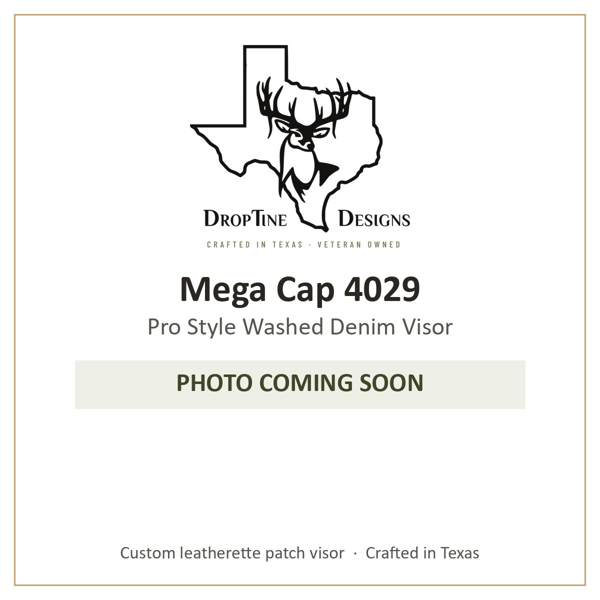 Photo coming soon: Mega Cap 4029 Pro Style Washed Denim Visor