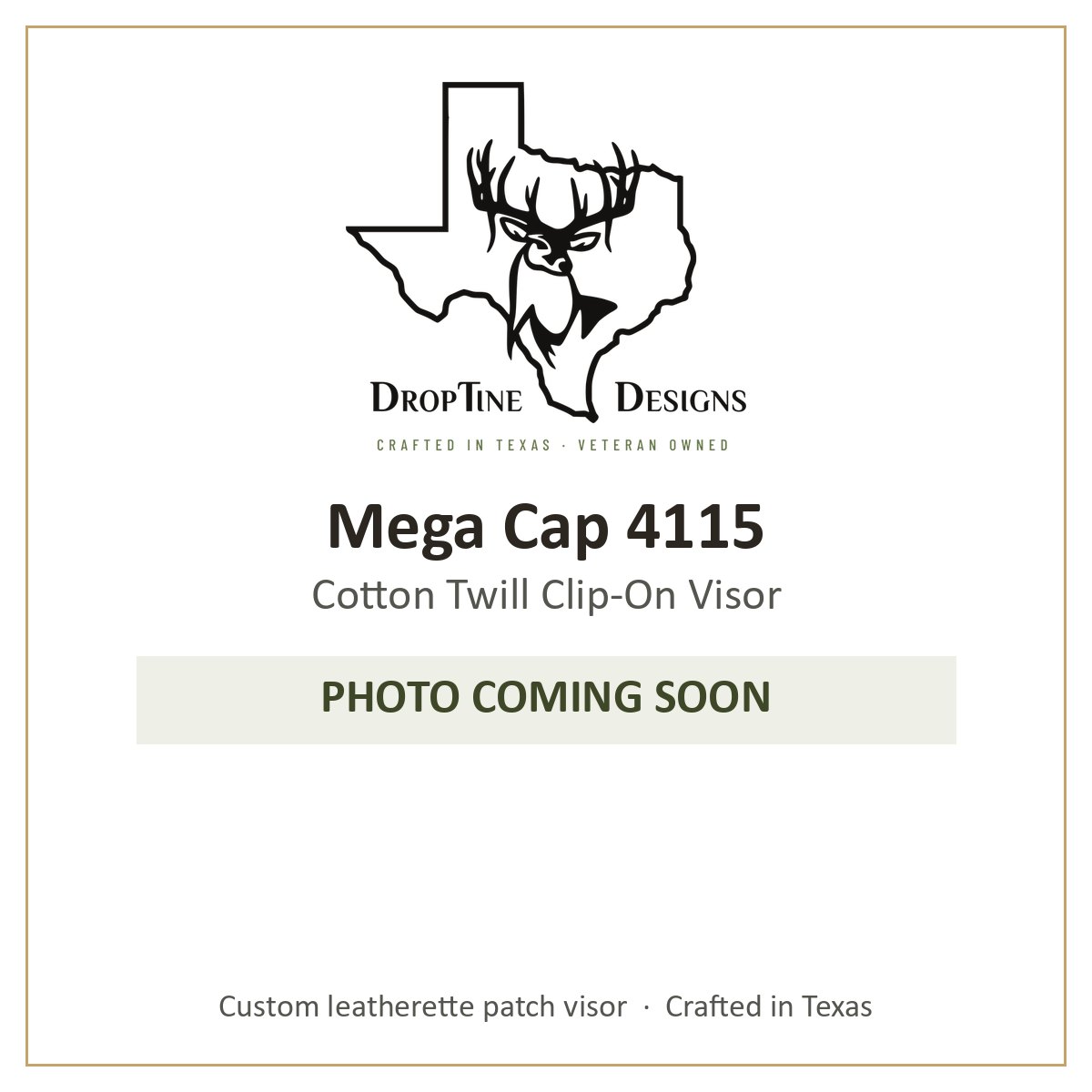 Photo coming soon: Mega Cap 4115 Cotton Twill Clip-On Visor