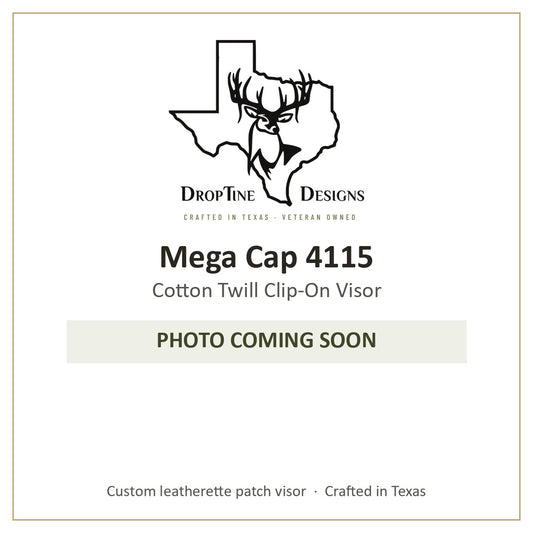 Photo coming soon: Mega Cap 4115 Cotton Twill Clip-On Visor