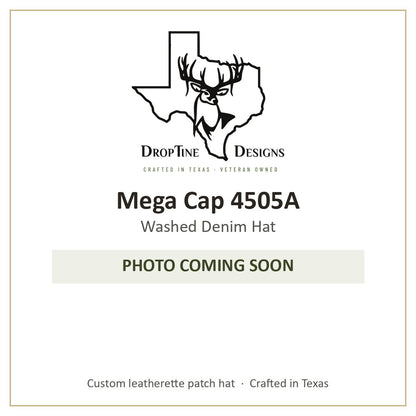 Photo coming soon: Mega Cap 4505A Washed Denim Hat