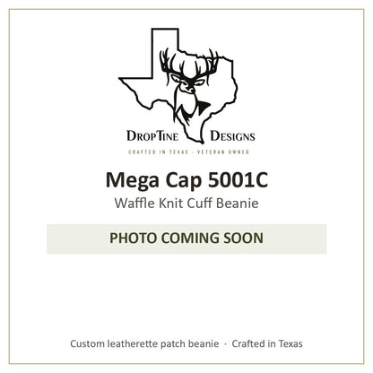 Photo coming soon: Mega Cap 5001C Waffle Knit Cuff Beanie