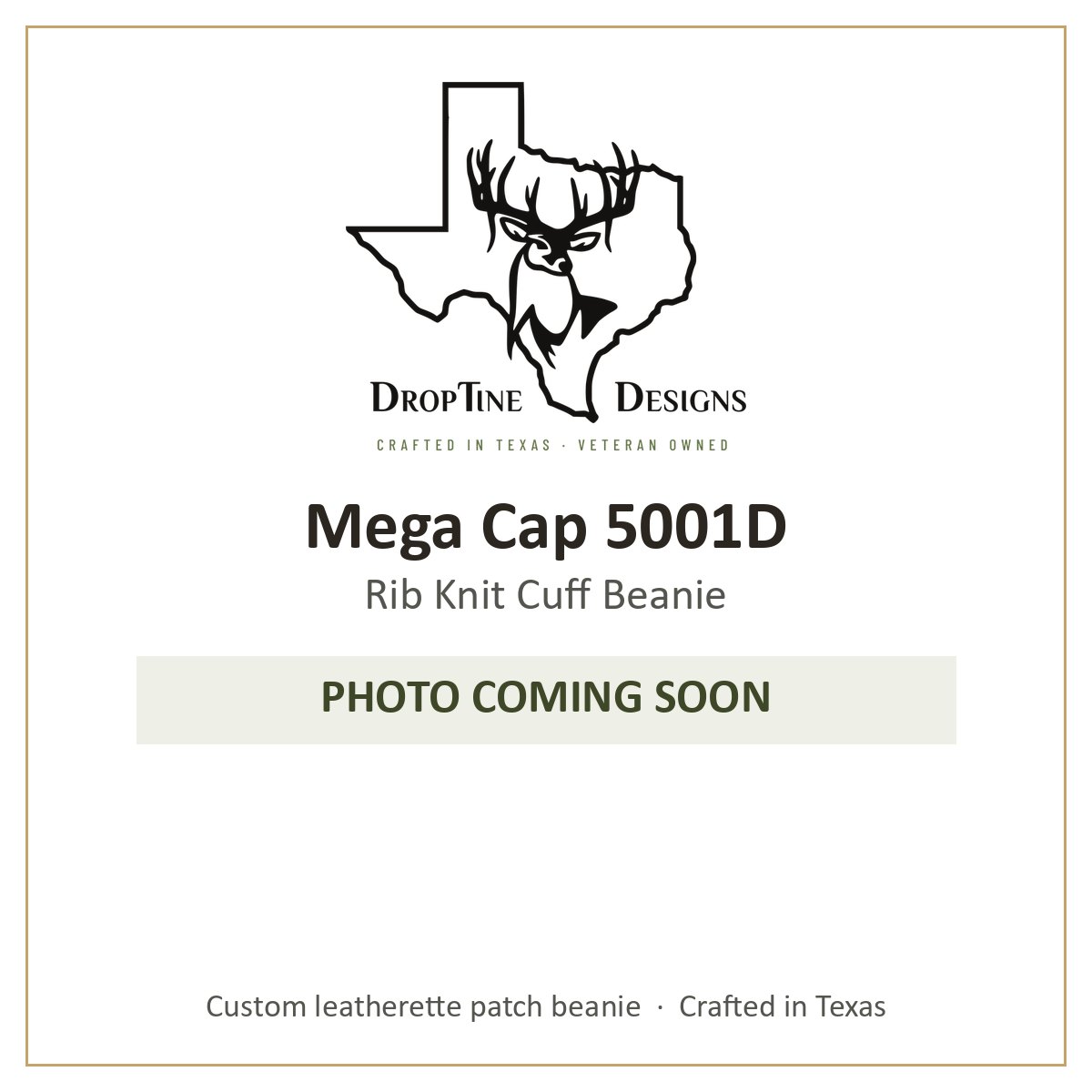 Photo coming soon: Mega Cap 5001D Rib Knit Cuff Beanie