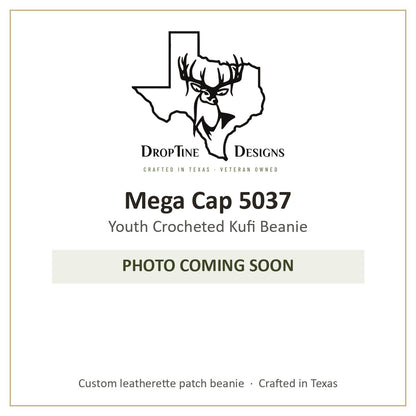 Photo coming soon: Mega Cap 5037 Youth Crocheted Kufi Beanie