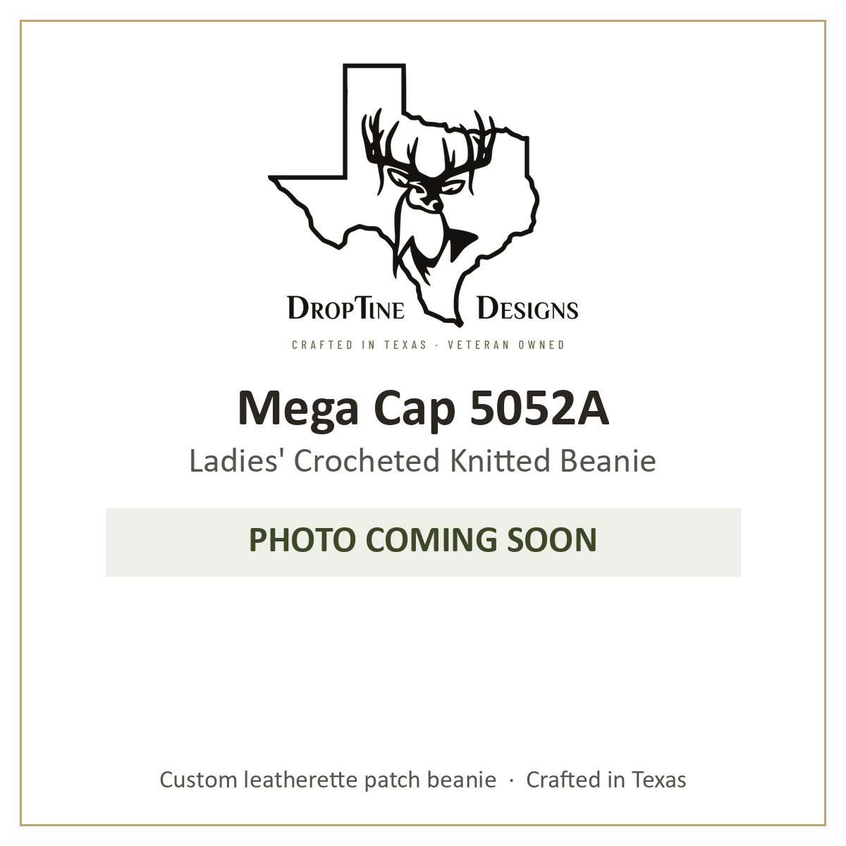 Photo coming soon: Mega Cap 5052A Ladies' Crocheted Knitted Beanie