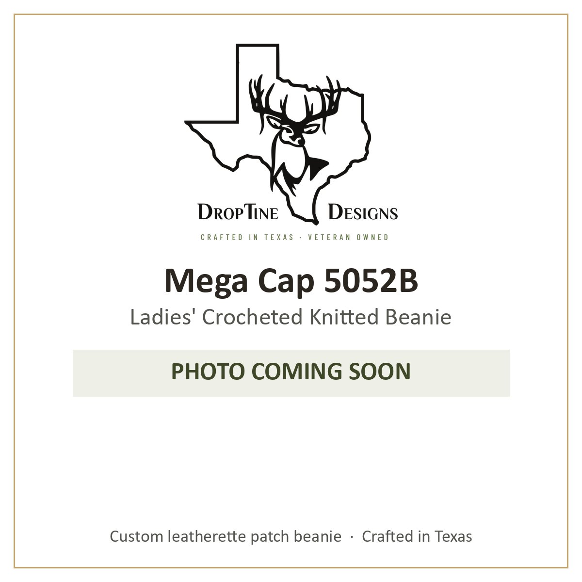 Photo coming soon: Mega Cap 5052B Ladies' Crocheted Knitted Beanie