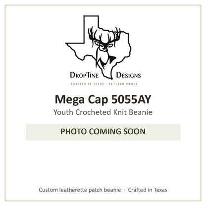 Photo coming soon: Mega Cap 5055AY Youth Crocheted Knit Beanie