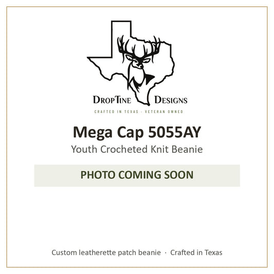 Photo coming soon: Mega Cap 5055AY Youth Crocheted Knit Beanie