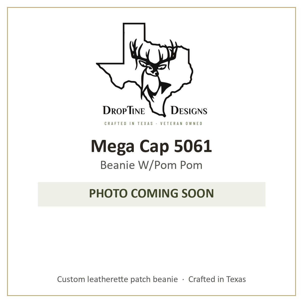 Photo coming soon: Mega Cap 5061 Beanie W/Pom Pom