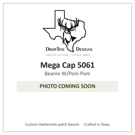 Photo coming soon: Mega Cap 5061 Beanie W/Pom Pom