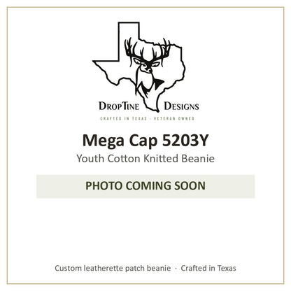 Photo coming soon: Mega Cap 5203Y Youth Cotton Knitted Beanie
