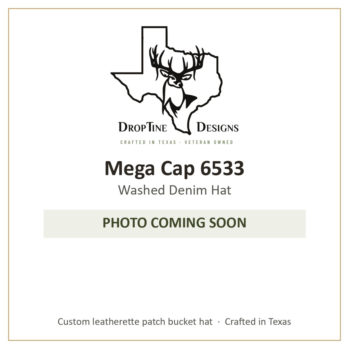 Photo coming soon: Mega Cap 6533 Washed Denim Hat