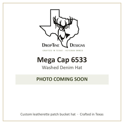 Photo coming soon: Mega Cap 6533 Washed Denim Hat