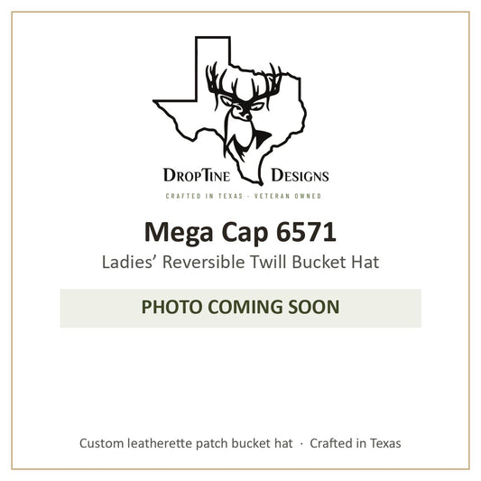 Photo coming soon: Mega Cap 6571 Ladies’ Reversible Twill Bucket Hat