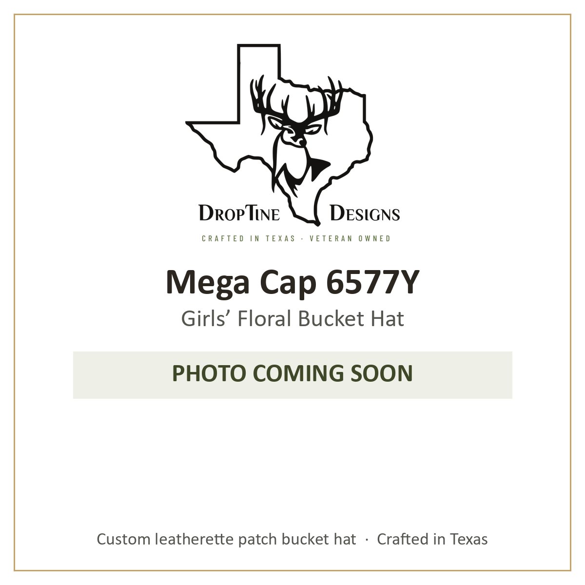 Photo coming soon: Mega Cap 6577Y Girls’ Floral Bucket Hat