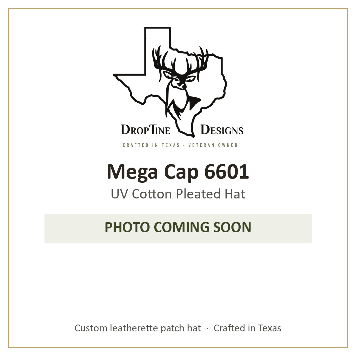 Photo coming soon: Mega Cap 6601 UV Cotton Pleated Hat
