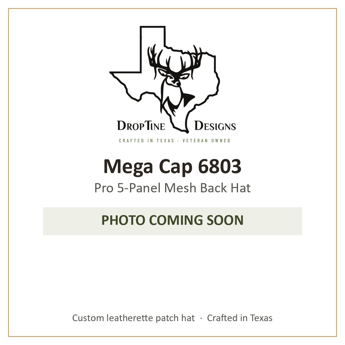 Photo coming soon: Mega Cap 6803 Pro 5-Panel Mesh Back Hat