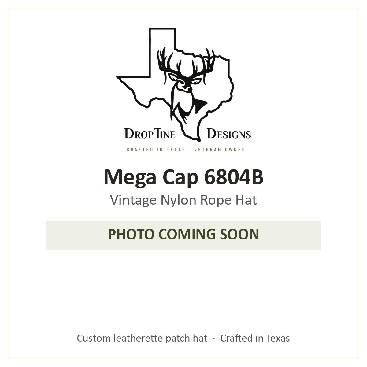 Photo coming soon: Mega Cap 6804B Vintage Nylon Rope Hat