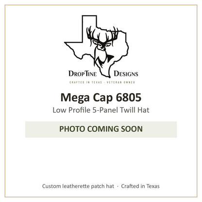 Photo coming soon: Mega Cap 6805 Low Profile 5-Panel Twill Hat