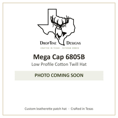 Photo coming soon: Mega Cap 6805B Low Profile Cotton Twill Hat