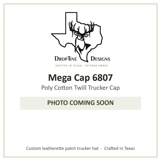 Photo coming soon: Mega Cap 6807 Poly Cotton Twill Trucker Cap