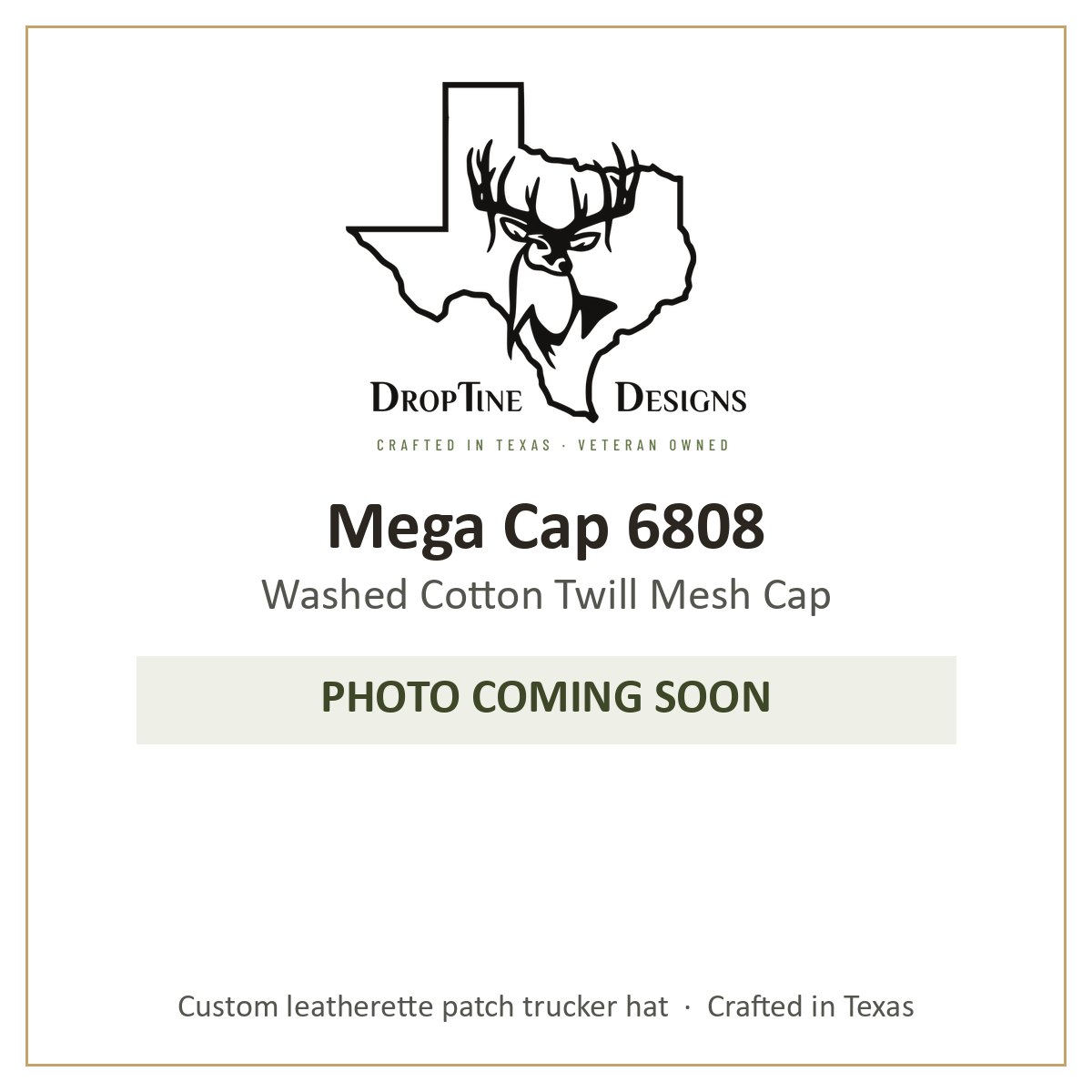 Photo coming soon: Mega Cap 6808 Washed Cotton Twill Mesh Cap