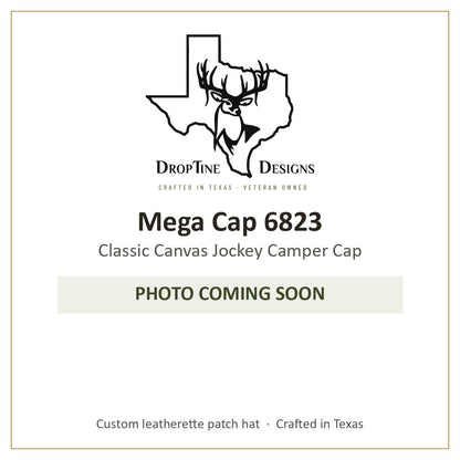Photo coming soon: Mega Cap 6823 Classic Canvas Jockey Camper Cap
