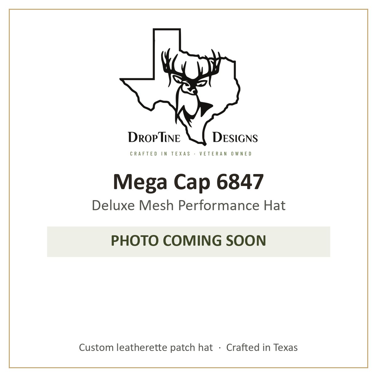 Photo coming soon: Mega Cap 6847 Deluxe Mesh Performance Hat