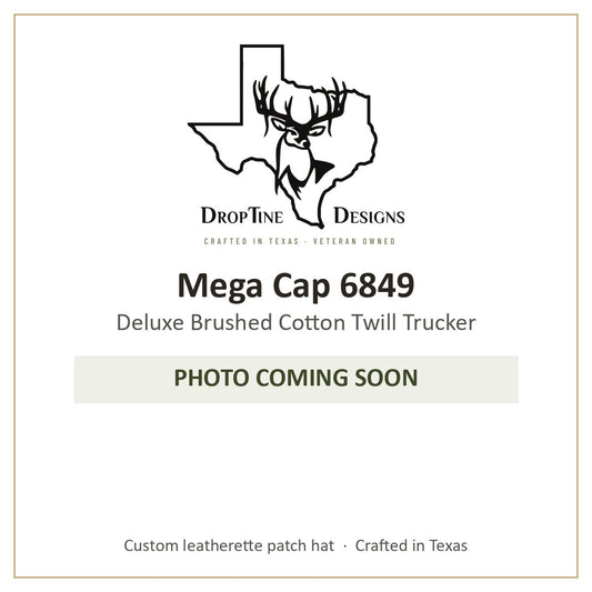 Photo coming soon: Mega Cap 6849 Deluxe Brushed Cotton Twill Trucker