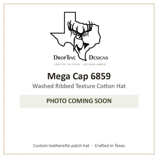 Photo coming soon: Mega Cap 6859 Washed Ribbed Texture Cotton Hat