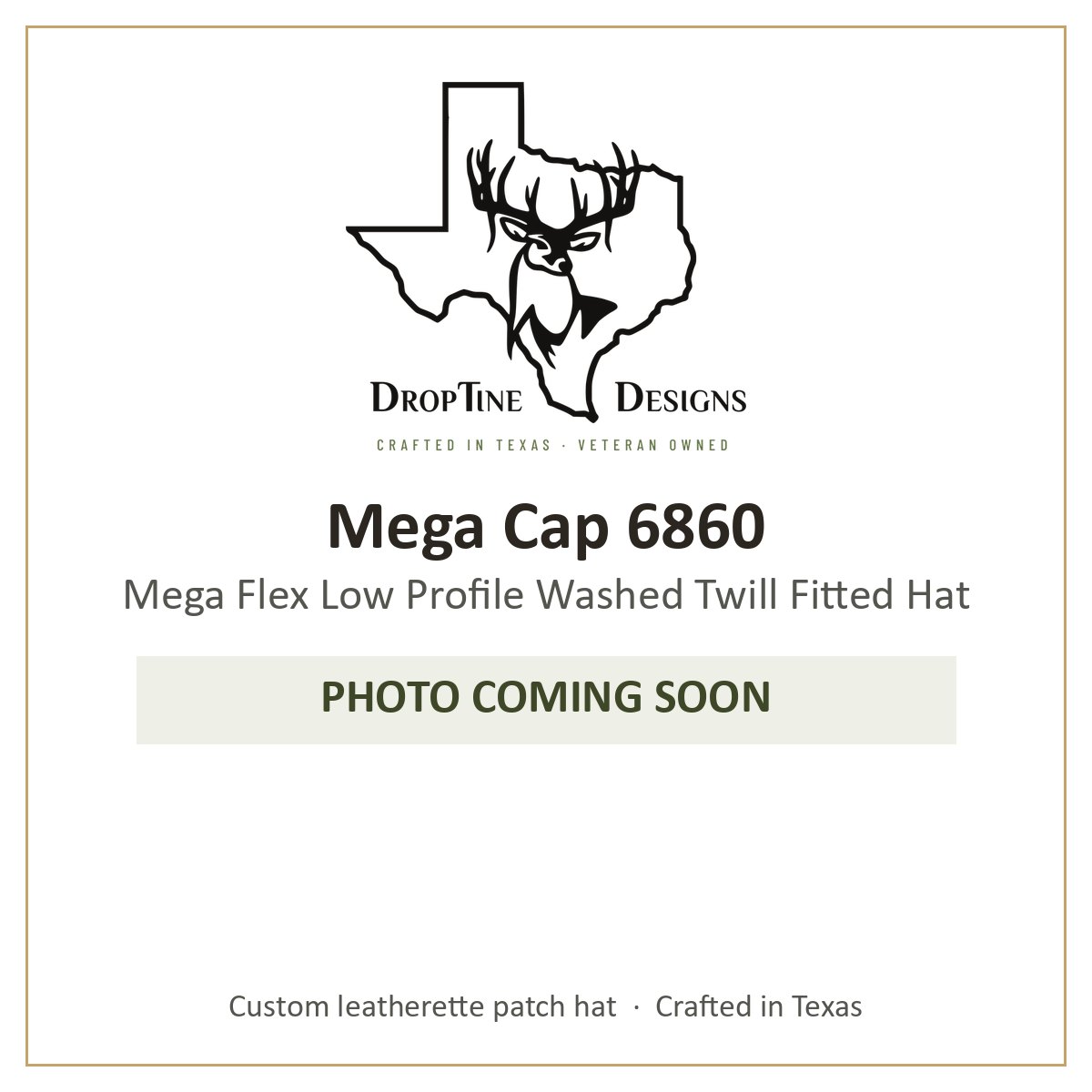 Photo coming soon: Mega Cap 6860 Mega Flex Low Profile Washed Twill Fitted Hat