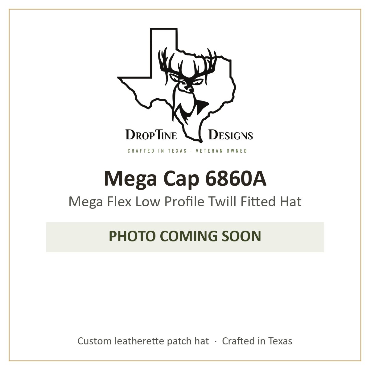 Photo coming soon: Mega Cap 6860A Mega Flex Low Profile Twill Fitted Hat