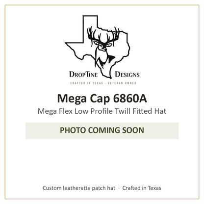 Photo coming soon: Mega Cap 6860A Mega Flex Low Profile Twill Fitted Hat