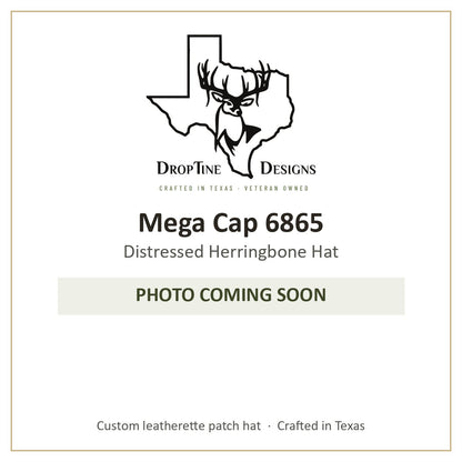 Photo coming soon: Mega Cap 6865 Distressed Herringbone Hat