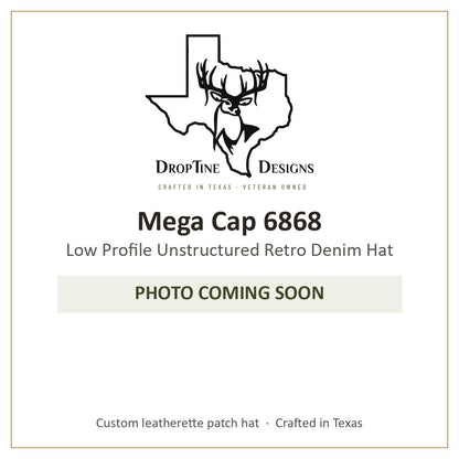 Photo coming soon: Mega Cap 6868 Low Profile Unstructured Retro Denim Hat