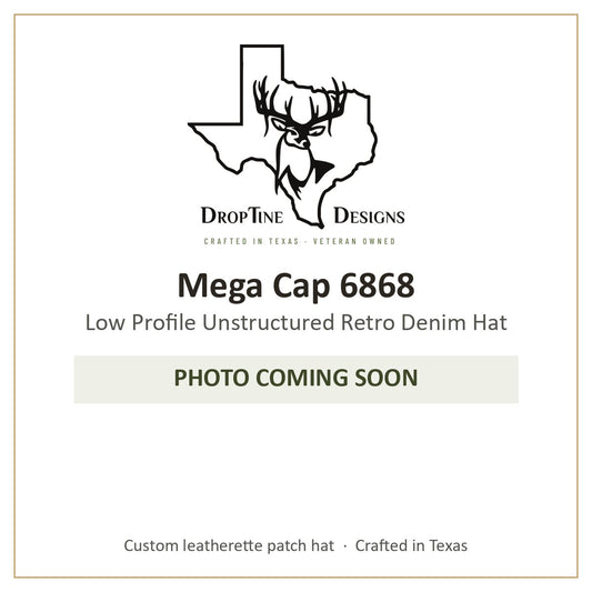 Photo coming soon: Mega Cap 6868 Low Profile Unstructured Retro Denim Hat