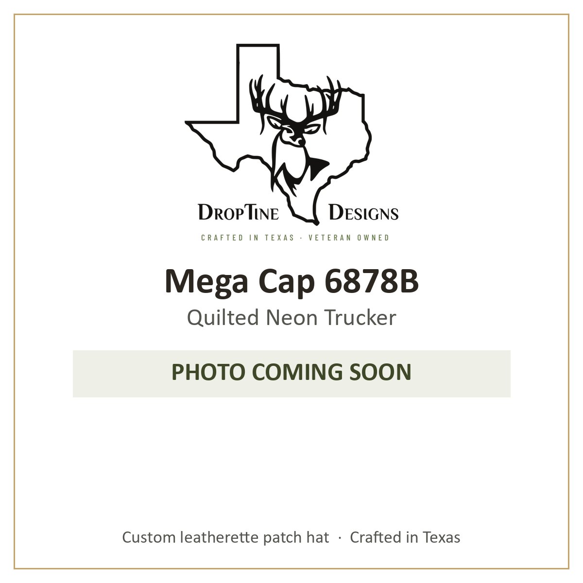 Photo coming soon: Mega Cap 6878B Quilted Neon Trucker