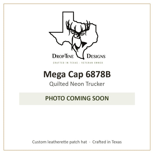 Photo coming soon: Mega Cap 6878B Quilted Neon Trucker