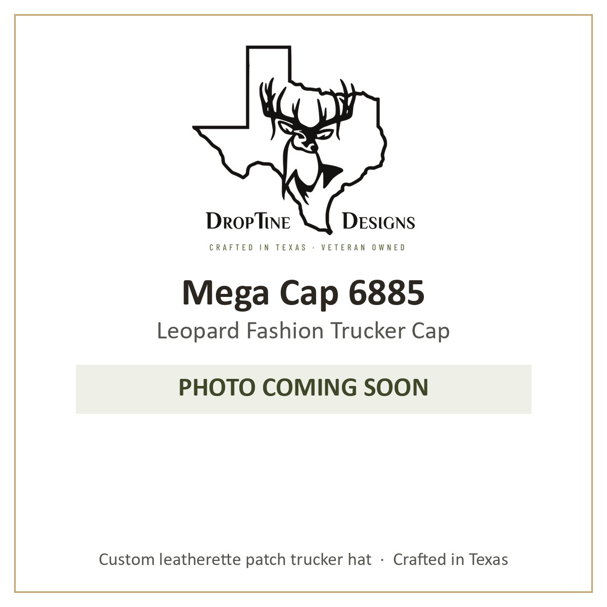 Photo coming soon: Mega Cap 6885 Leopard Fashion Trucker Cap