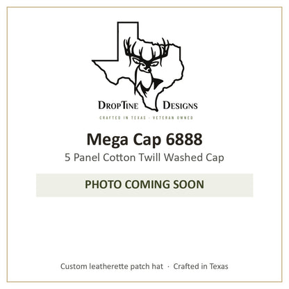 Photo coming soon: Mega Cap 6888 5 Panel Cotton Twill Washed Cap