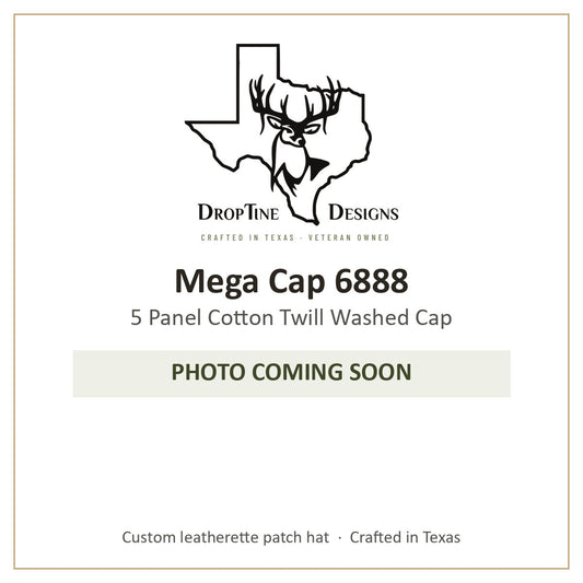 Photo coming soon: Mega Cap 6888 5 Panel Cotton Twill Washed Cap